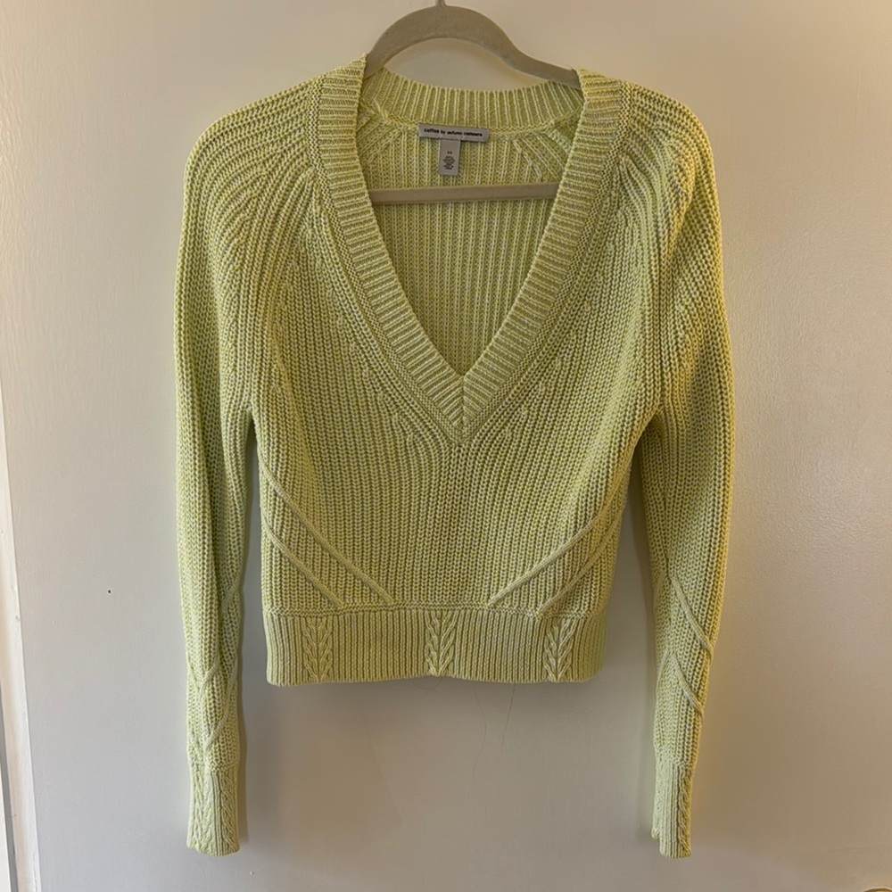 100% cotton lime sweater